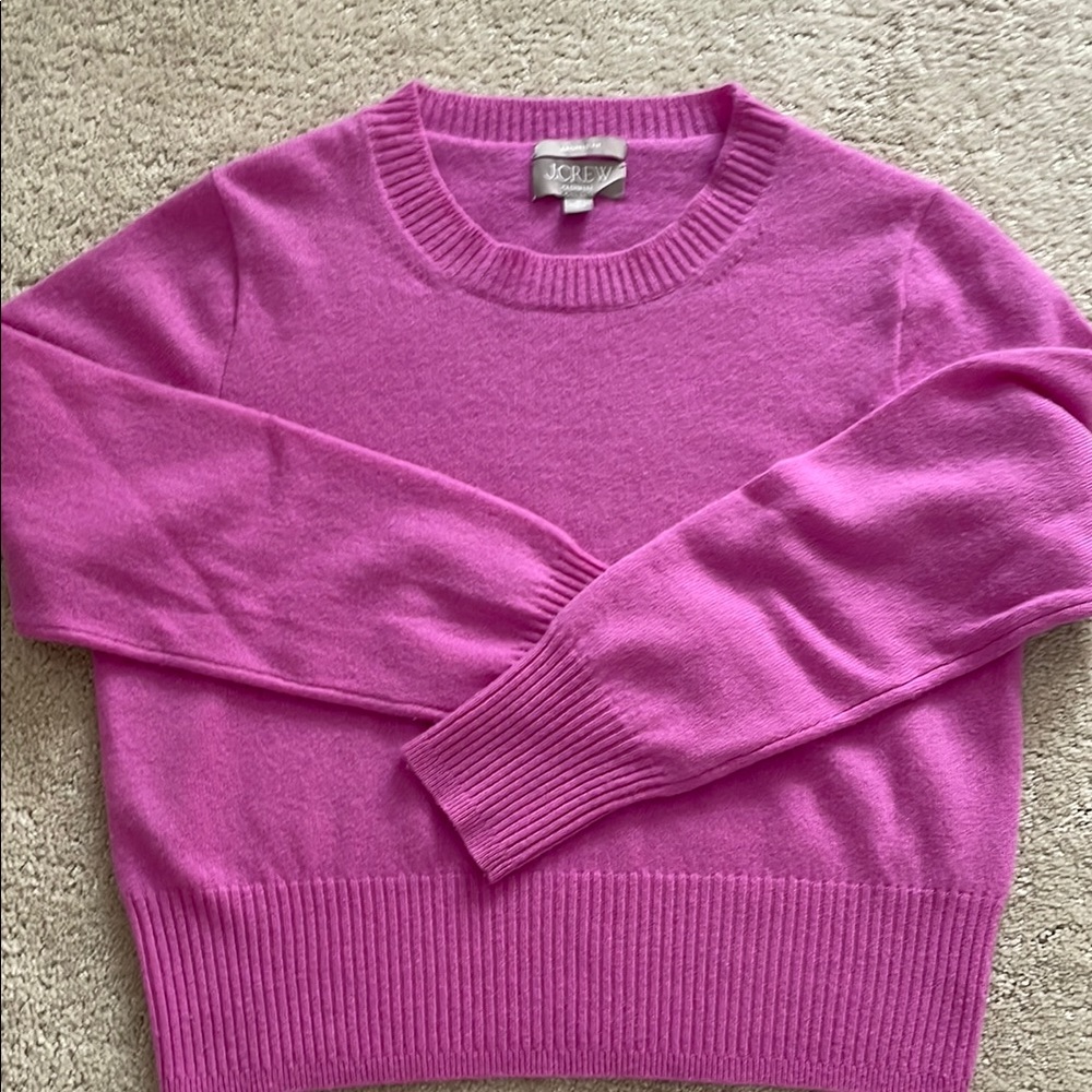 J. Crew Women's Cropped Cashmere Crewneck